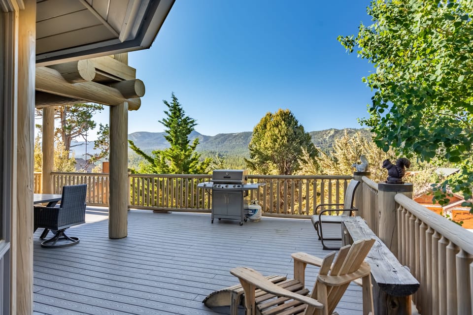 Expansive deck.