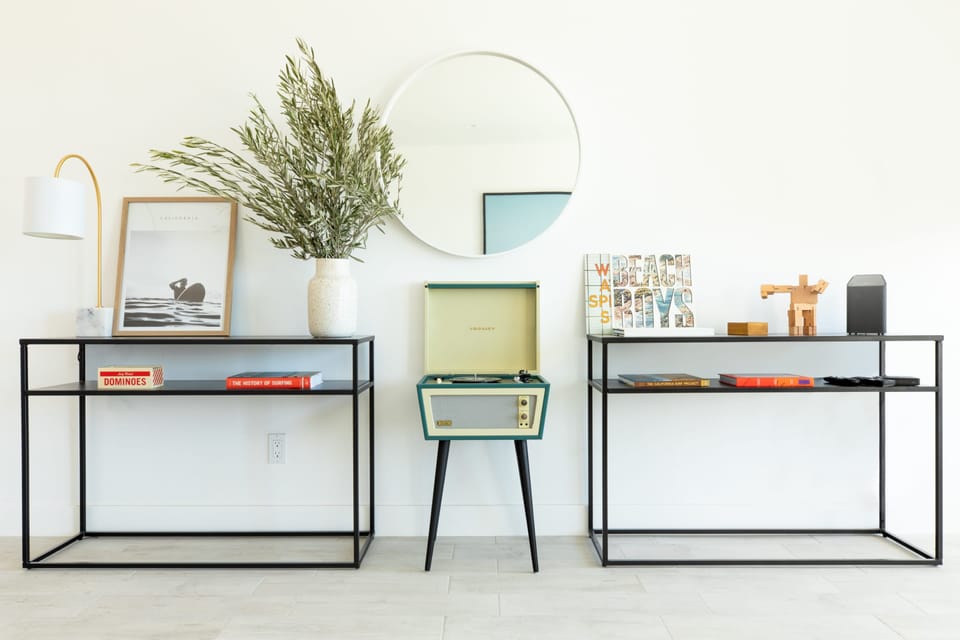 Play your favorite vinyl records.