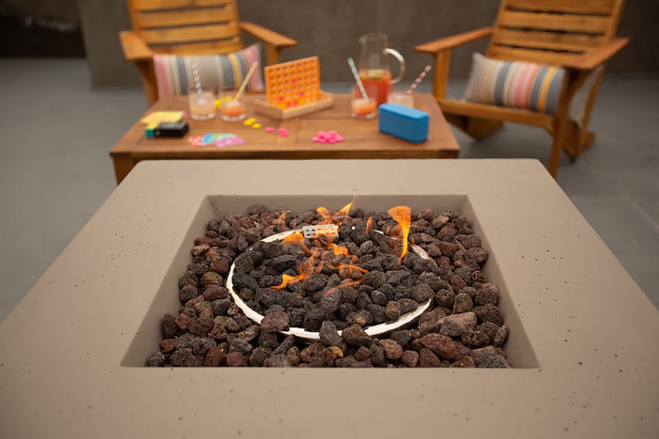 Fire pit chilling.
