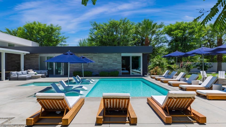 Spend the day poolside with in-water loungers, shaded seating, and plenty of space to soak up the desert sun.
