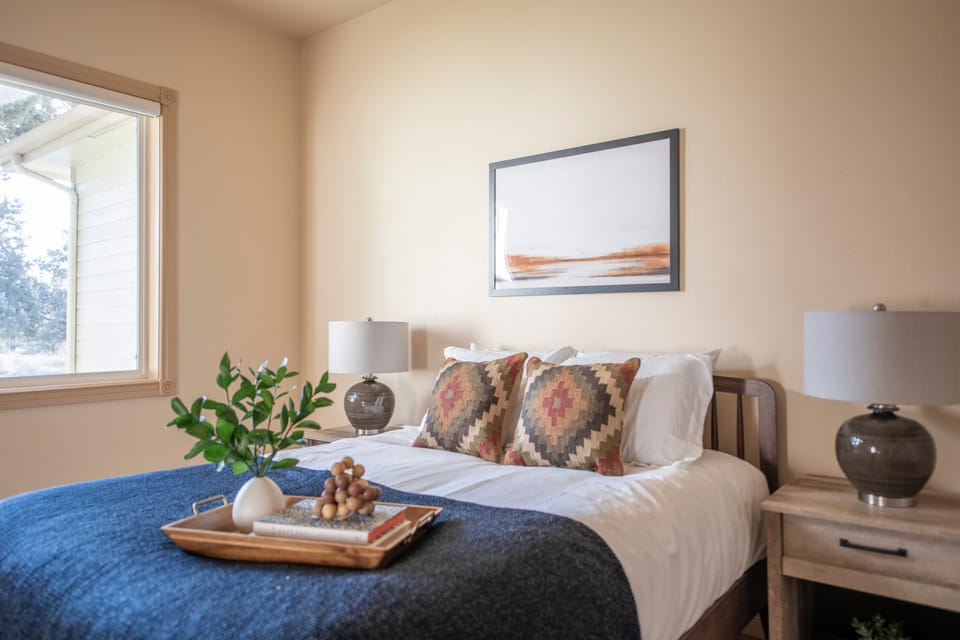 Bedroom 4 has a queen bed and an ensuite.
