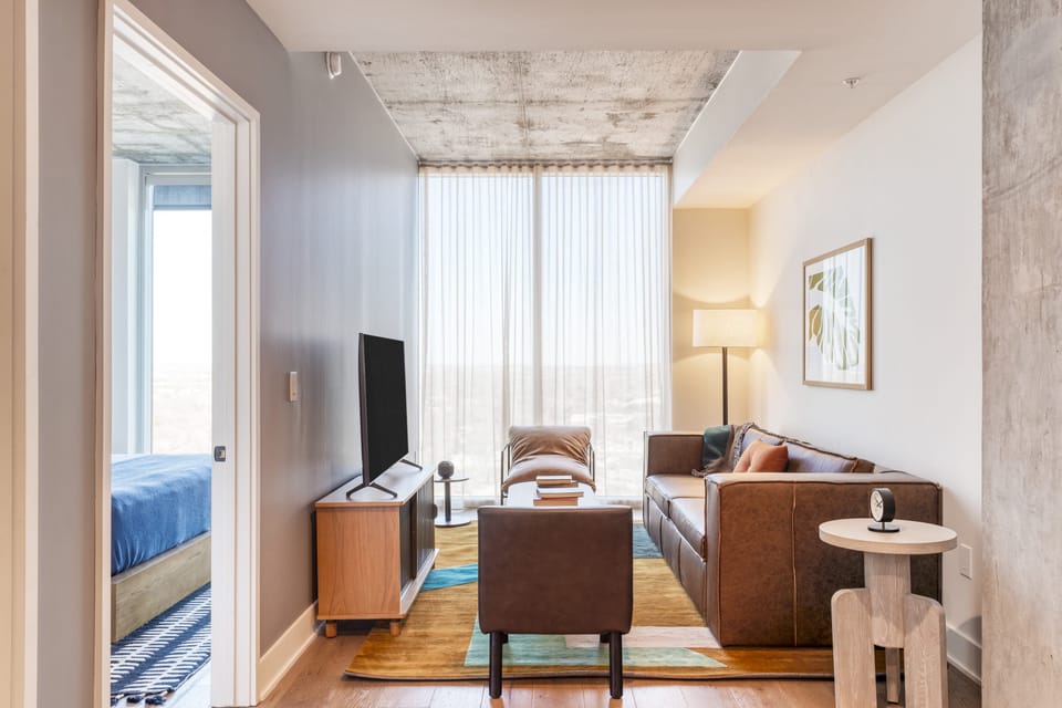Separate living area.