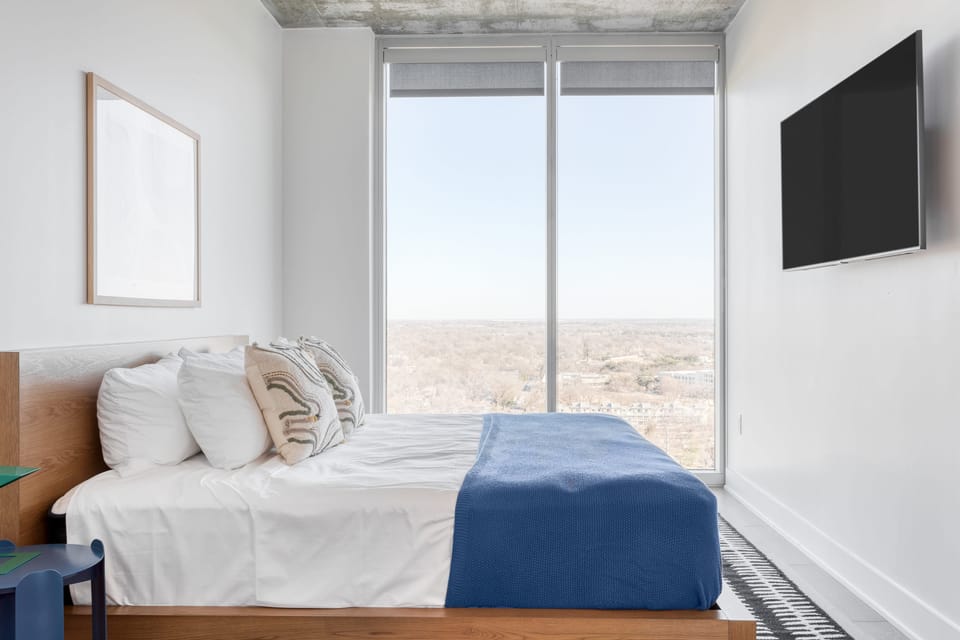 King sized bed.