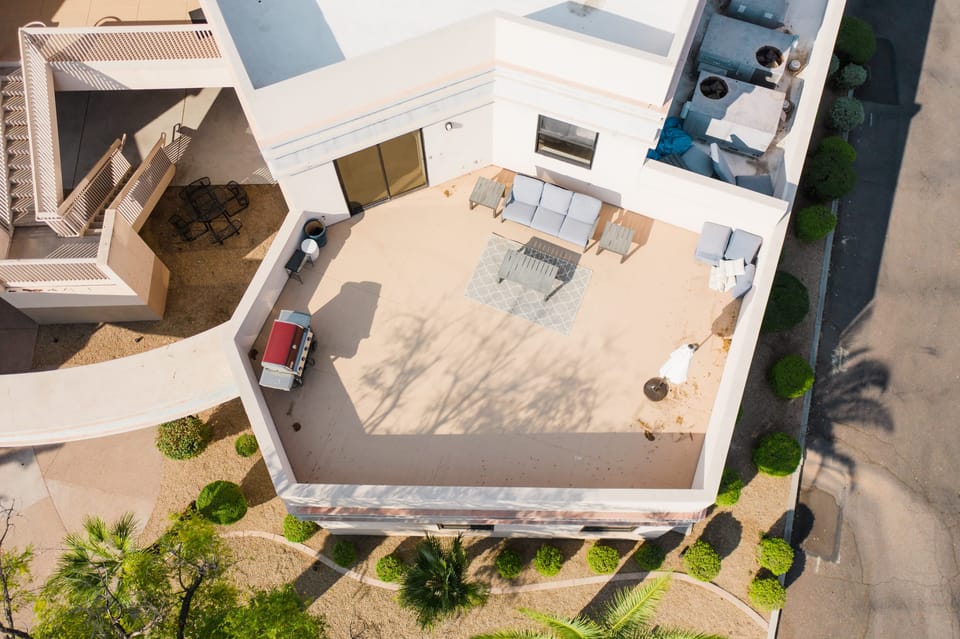 Spacious patio.