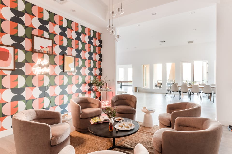 Chic and elevated interior design.