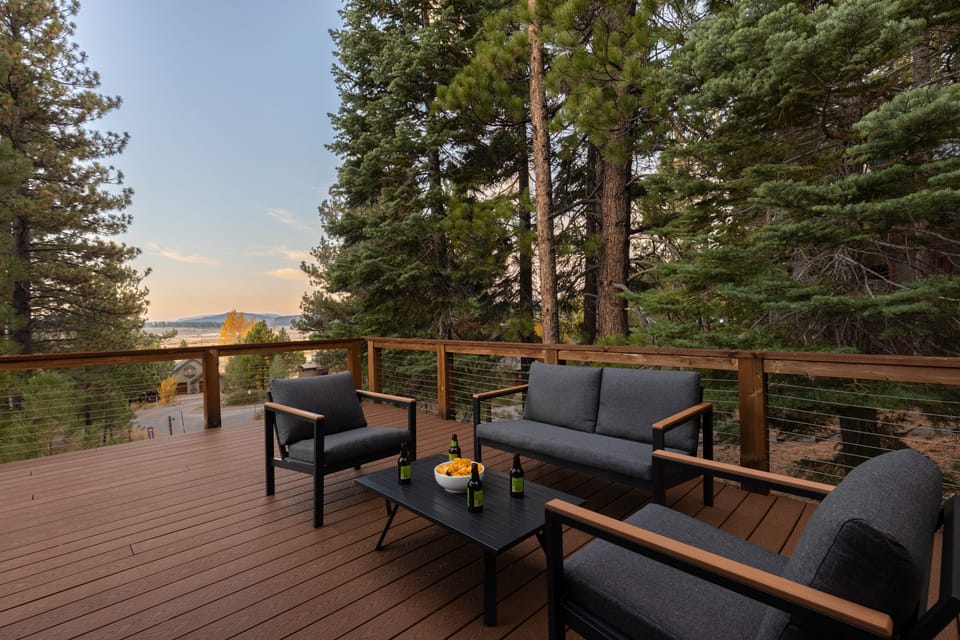 Outdoor patio with a view!