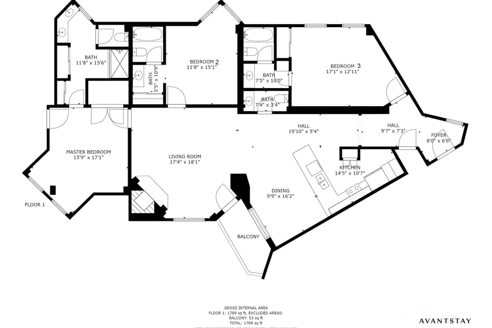 Floor plan of Rocker.