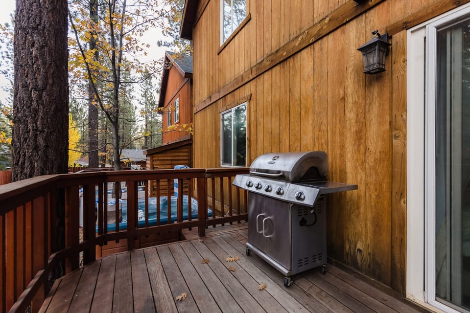 Patio with BBQ.