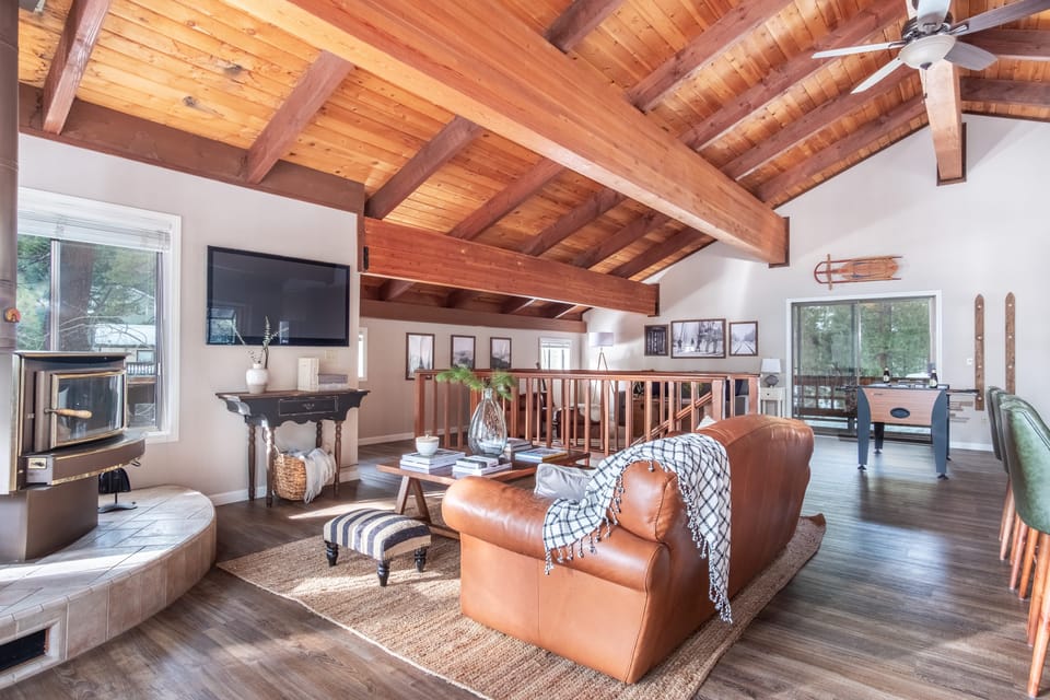 Welcome home. Stay warm by this cozy fireplace!