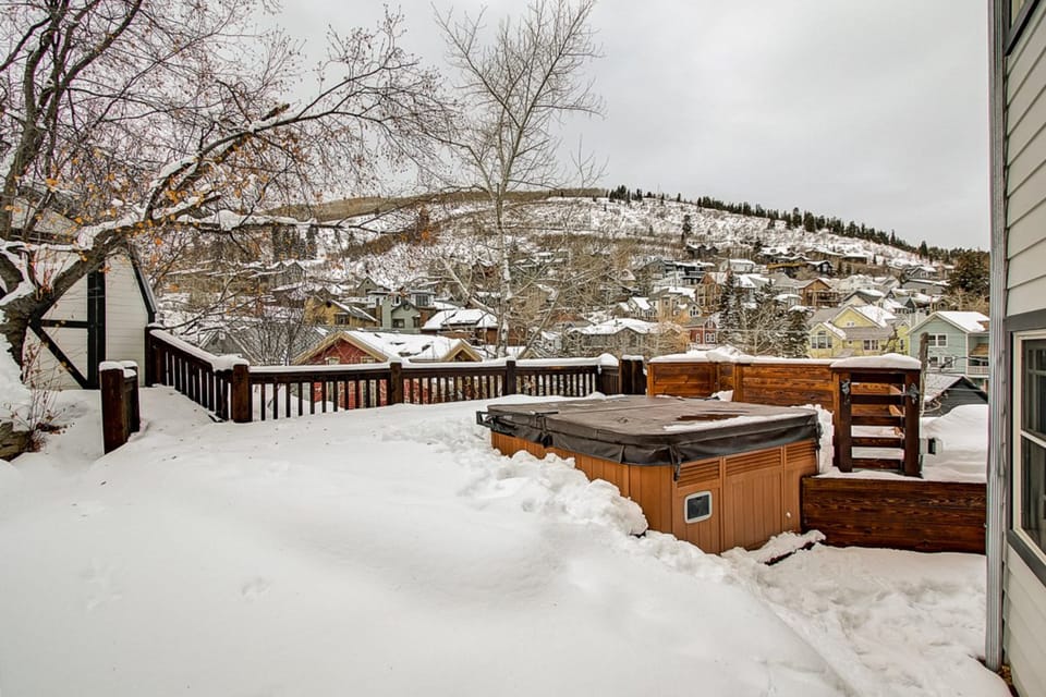 Hot tub after hitting the slopes.