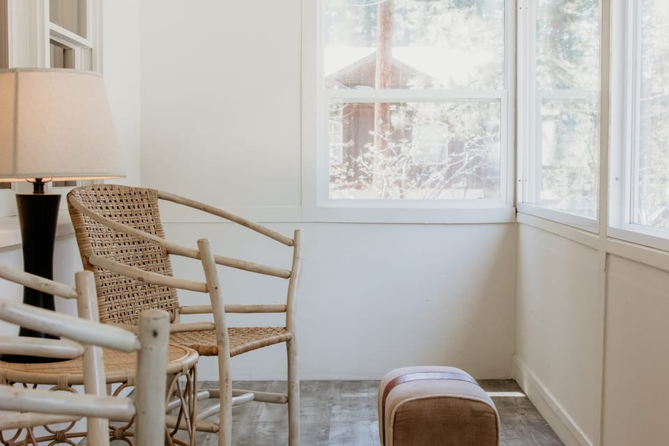 Seating area with panoramic views.