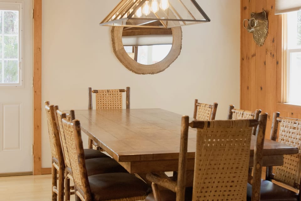 Dining area perfect for family gatherings.