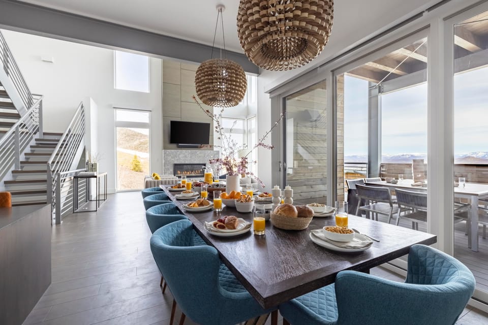 Elegant dining area with plenty of room to entertain.