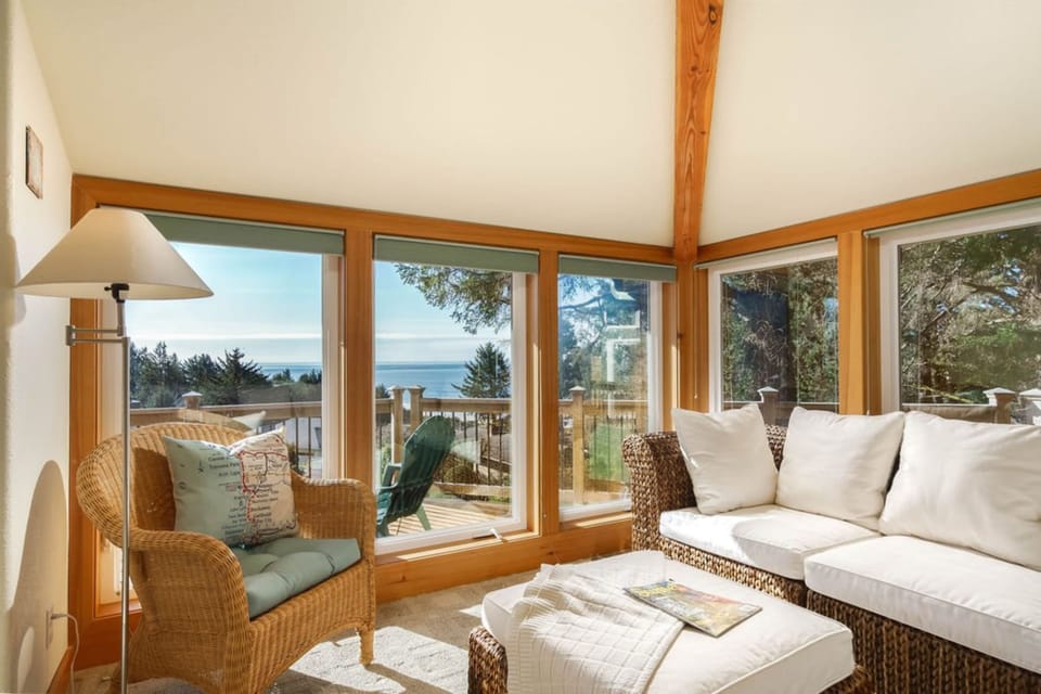 Sunny seating area in the suite.