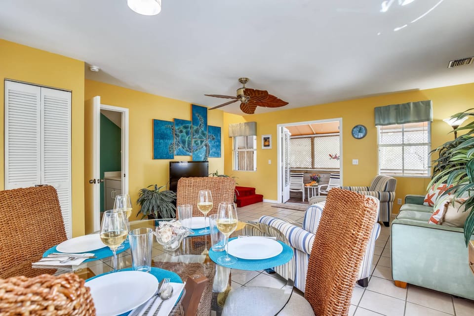 Dine indoors.
