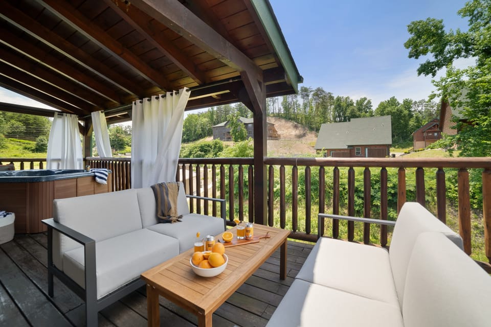 Outdoor lounge.