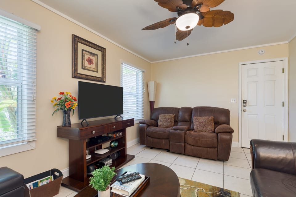Primary bedroom features a queen bed.