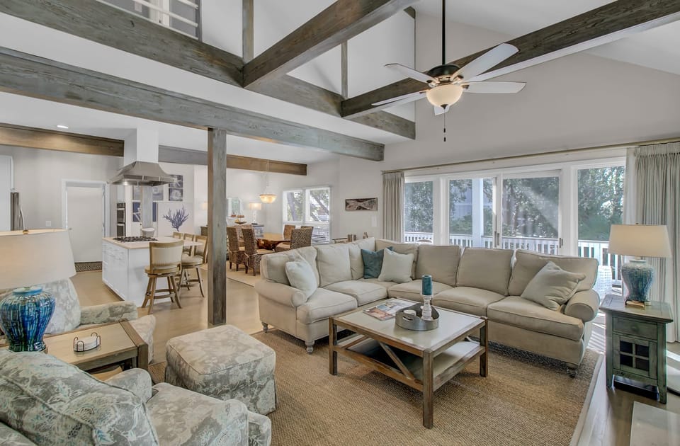 Huge great room space.