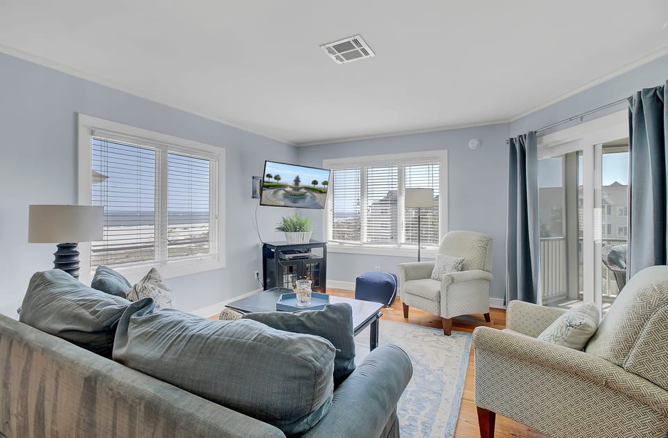 Cozy couches in the living room.