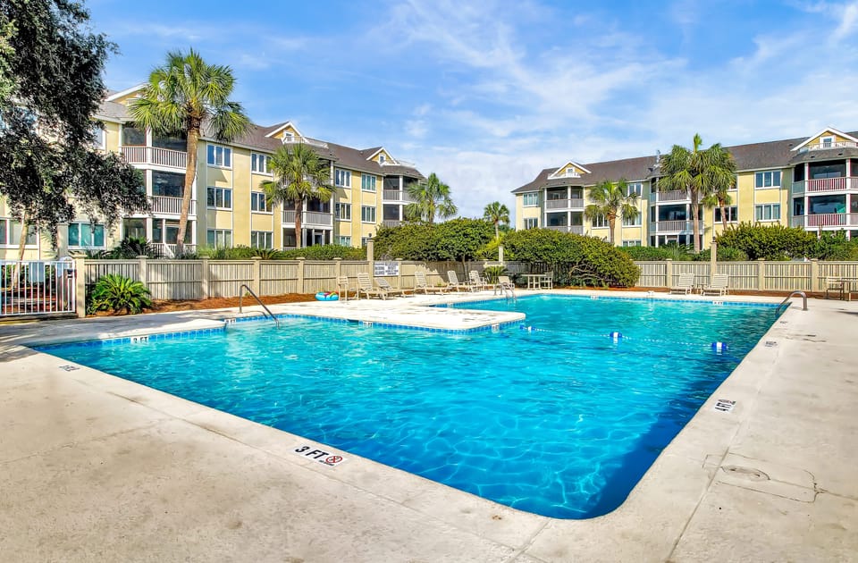 Oceanfront swimming in the private community pool!
