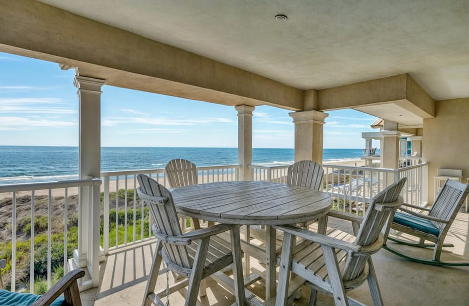 Ocean views from the deck.