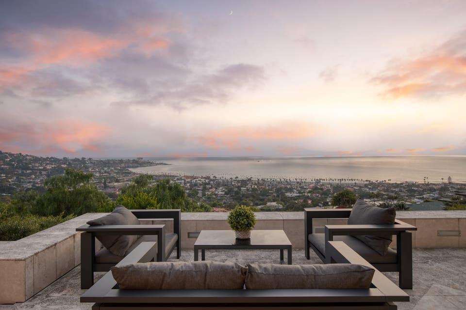 Bay views.