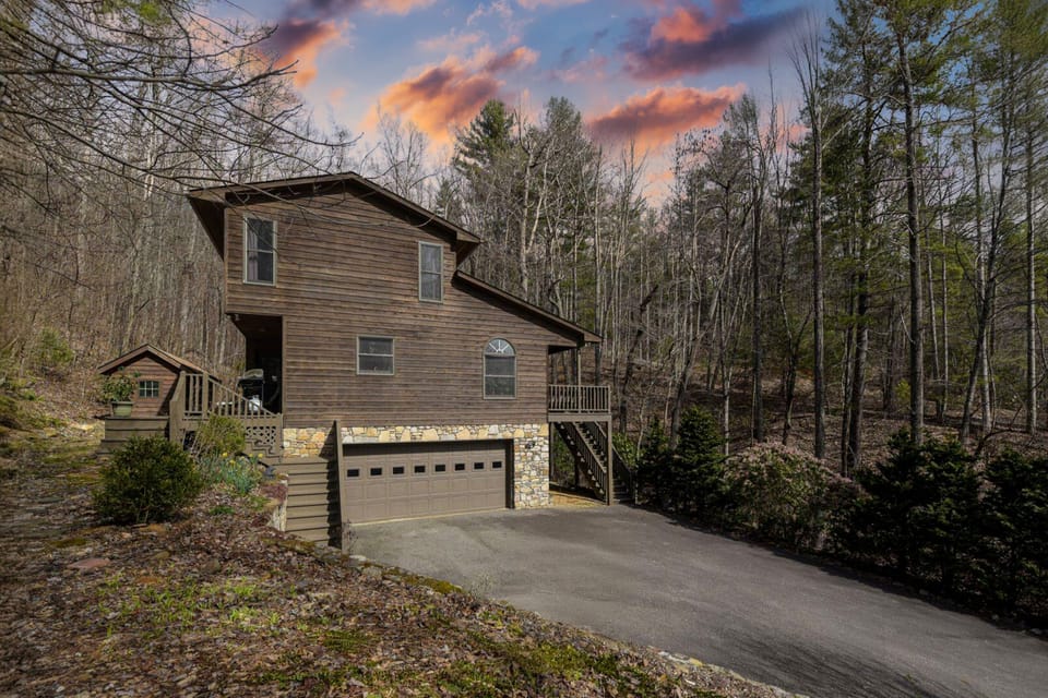 Spacious driveway and garage for your vehicle's safety.