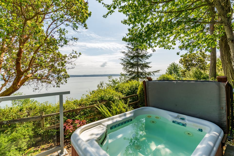 Hot tub with a view.