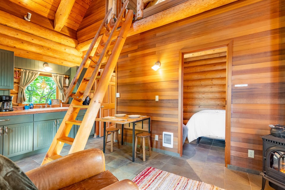 Embracing the cozy elegance of a rustic home.