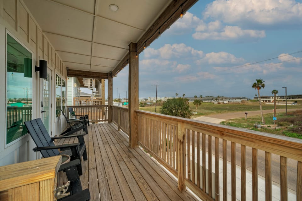 Chasing sunsets from the comfort of this balcony.
