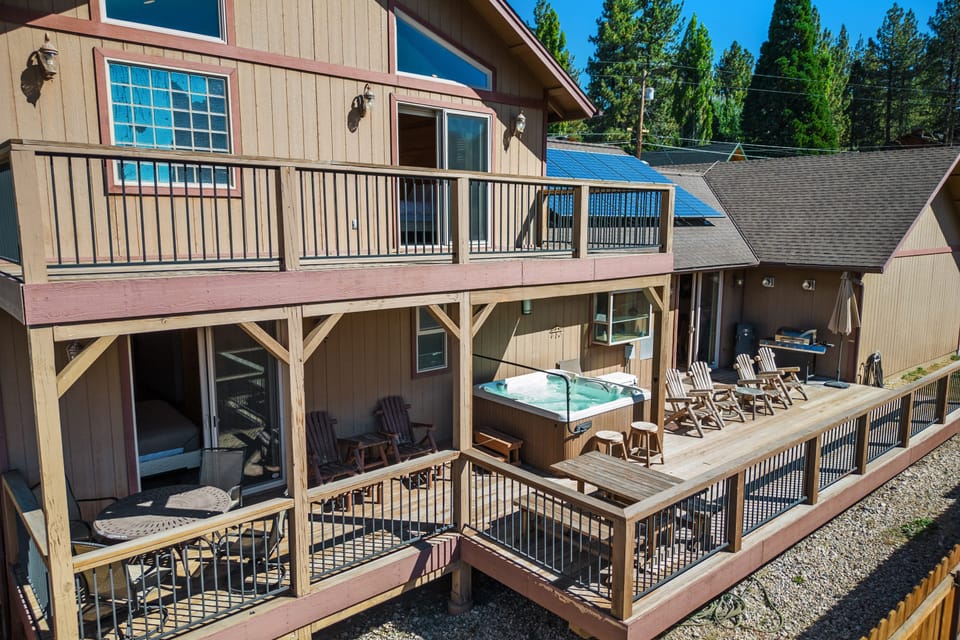 Multiple levels of outdoor space.