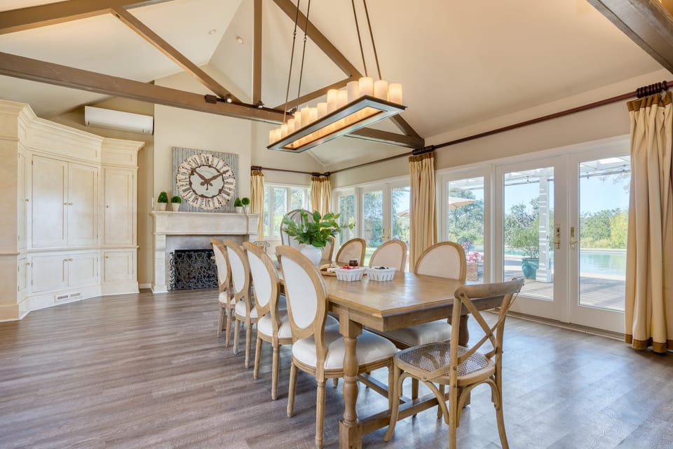 Incredible views of the surrounding countryside.