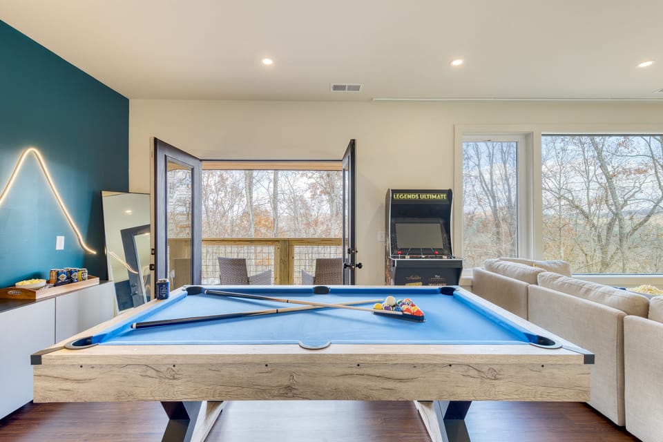 Pool table.