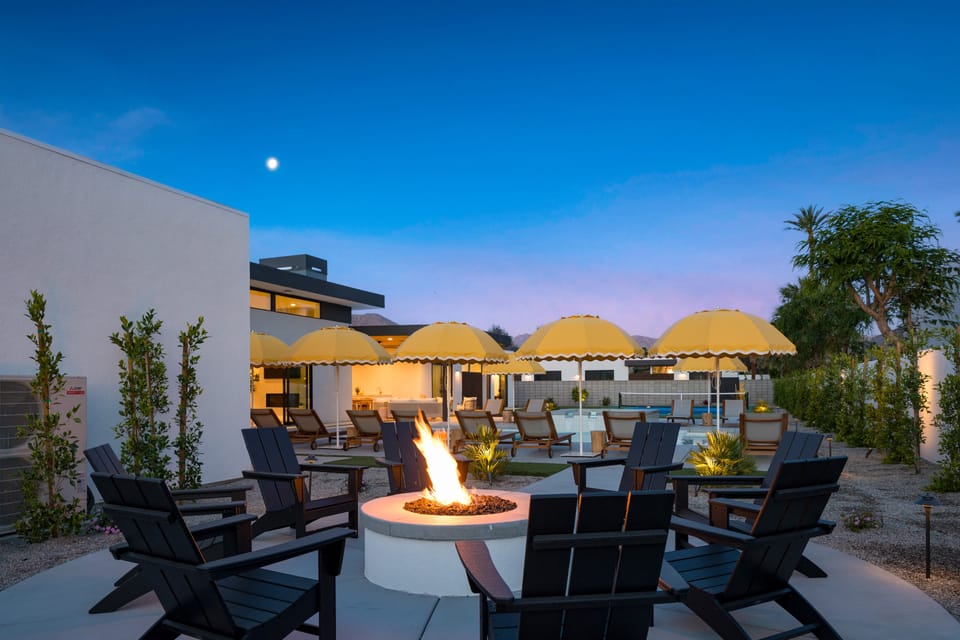 End the evening around the fire pit.