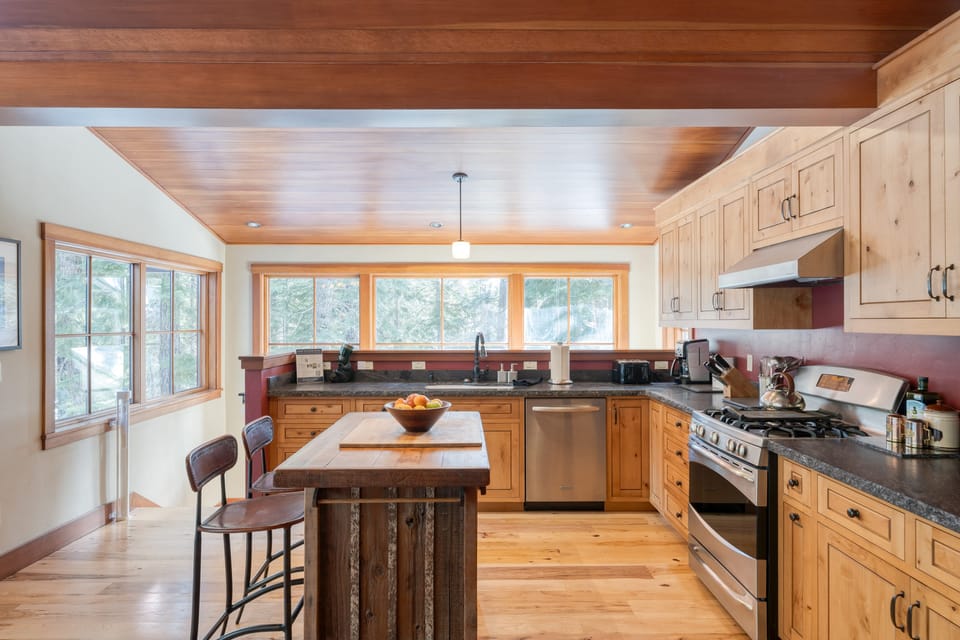 Stock the kitchen with snacks from West Shore Market, only half a mile away.