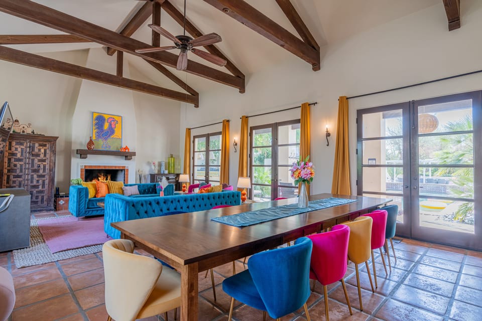 12-person dining table.