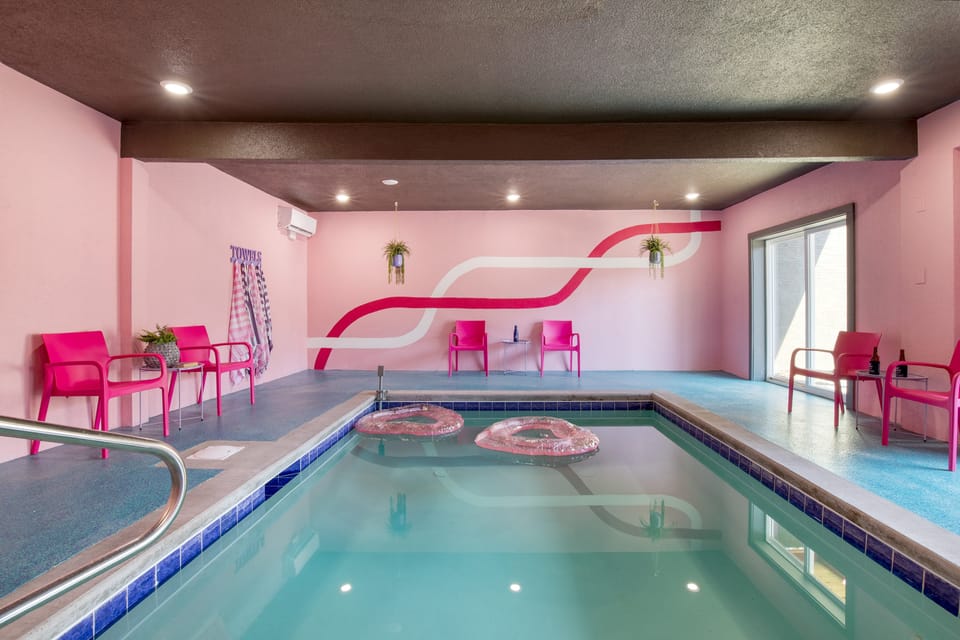 Have a blast at the indoor pool.