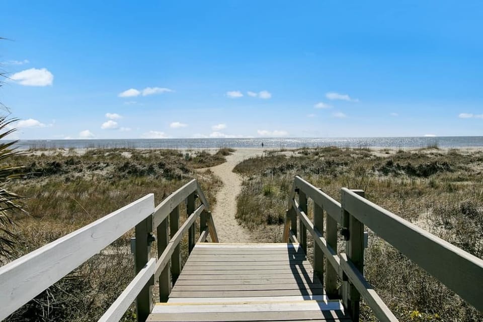 Step to the beach retreat.