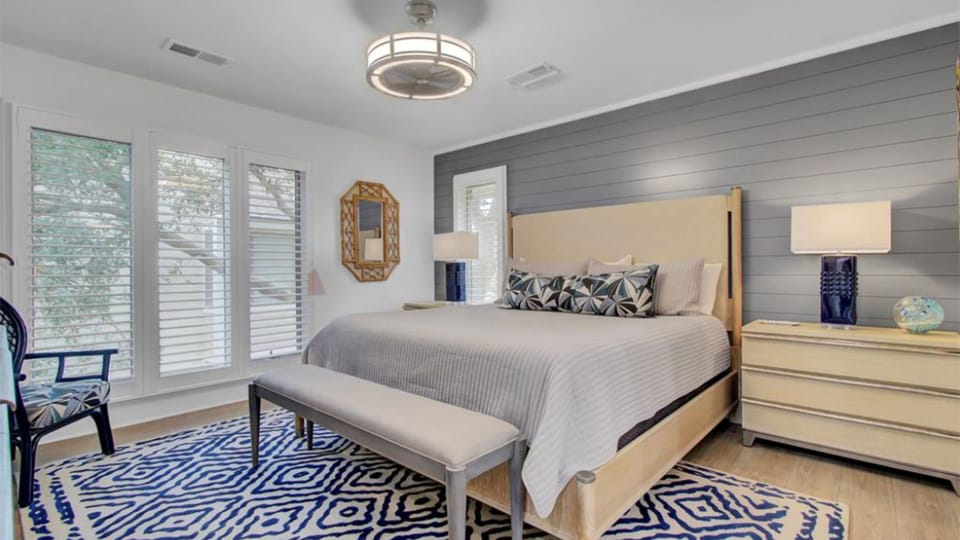 Bedroom 1 features a king bed.