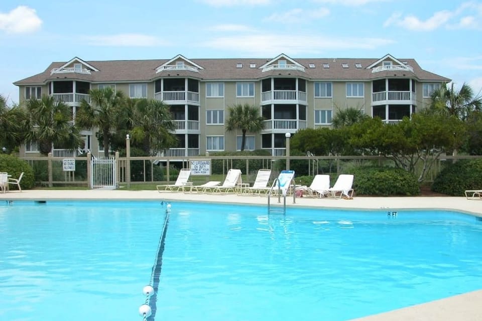Community swimming pool.