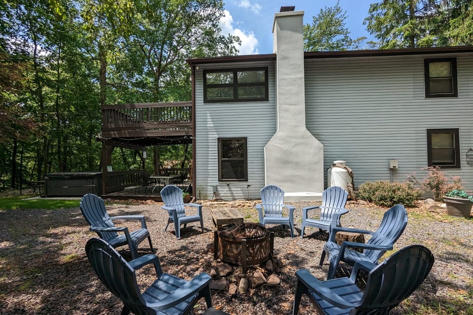 Gather 'round the fire pit, where stories and laughter ignite.