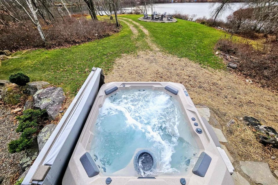 Relaxation awaits in your backyard oasis.