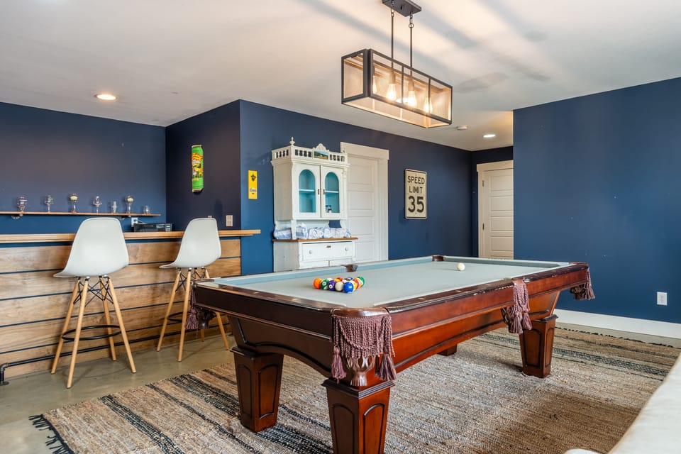 Have some friendly competition in the lower lounge with a pool table.