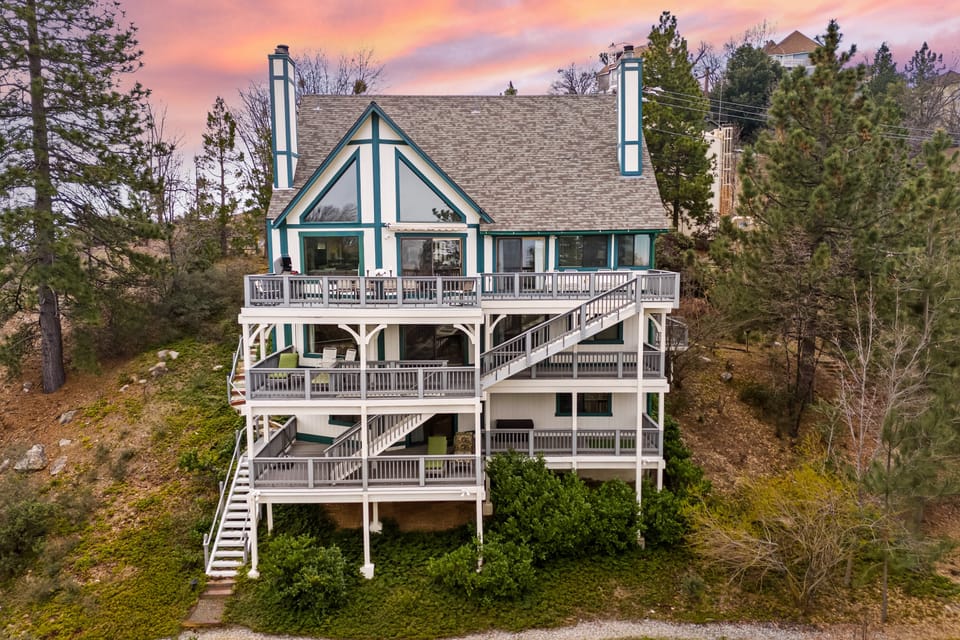 Nestled in the mountaintop.