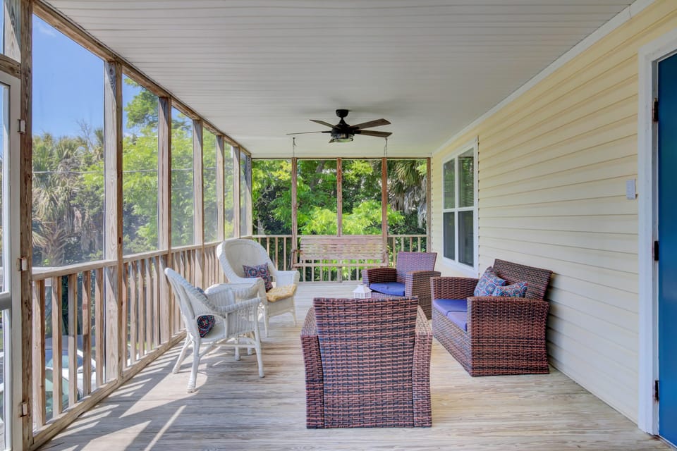 Unwind and relax on the upper deck.