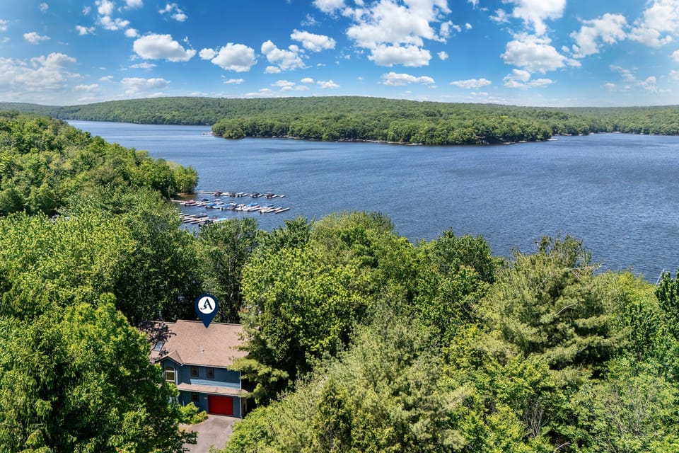 Immerse yourself in the natural beauty of a home nestled among nature, providing ultimate relaxation.