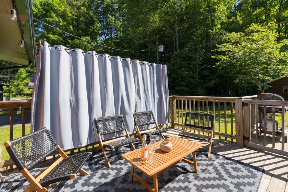 Enjoy drinks and chill time on the deck.