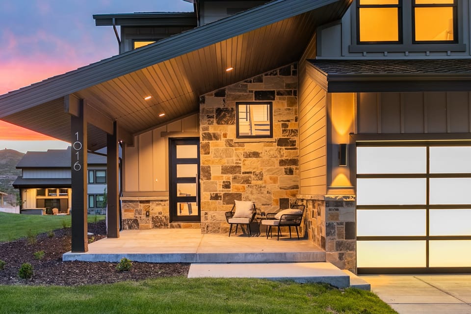 Relax on the patio after a day of adventure.