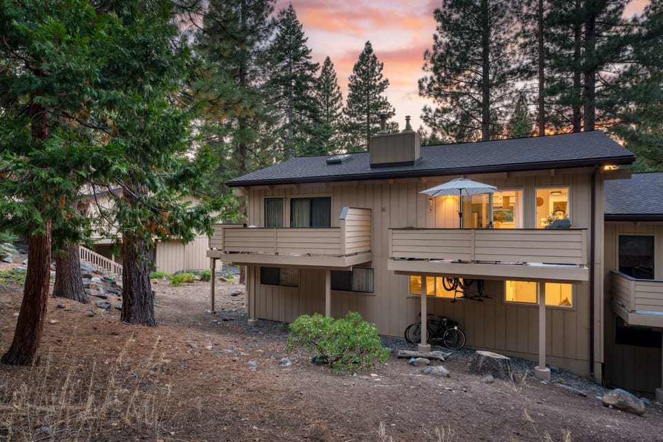 Delightful home nestled among the trees.