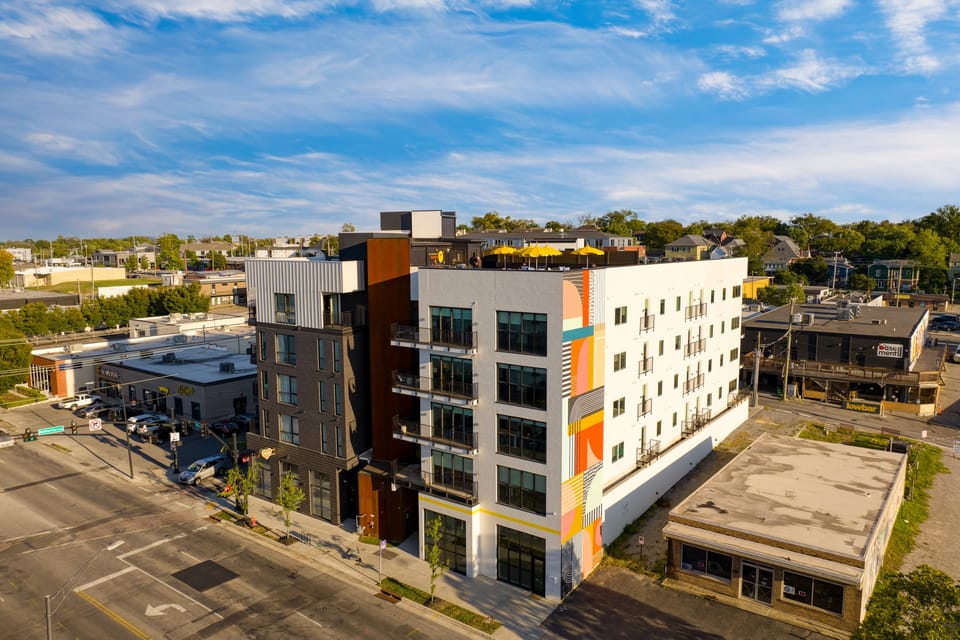 Highlighted by a stunning hand-painted mural.